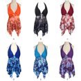 thumbnail image 3 of sweethay 2021 Sexy traje de baño de una pieza Push Up traje de baño mujer volante ajustable hombro traje de baño traje de baño ropa de baño Traje de baño azul marino XXL sweethay OD001289-23, 3 of 6