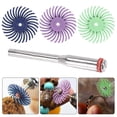 thumbnail image 2 of 50pcs 1 Inch Radial Bristle Disc Kit Abrasive Brush 3mm Shank Detail Polishing Wheel for Rotary Tool Accessories, 2 of 5
