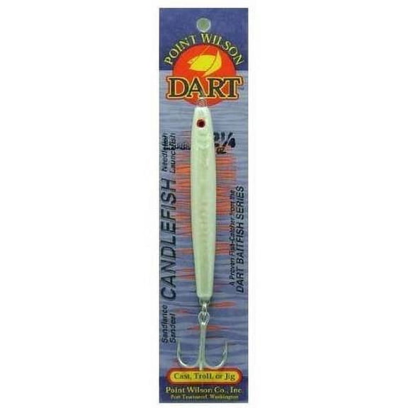 Point Wilson Candlefish Jig 3 1/2oz Pearl/White