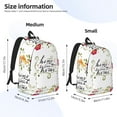 thumbnail image 3 of Naloa Home Sweet Home Floral Canvas Backpack for Men Women Rucksack Casual Travel Daypack College Tote Satchel Bookbag for Teens-Medium, 3 of 7