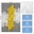 thumbnail image 5 of Yellow Cement Gray Kitchen Towels Set of 3, Water Absorbent Dish Towel, Modern Abstract Art Yellow Decorative Hand Towels - Quick Drying Cloth for Cooking Baking, 18x28 Inch, 5 of 8