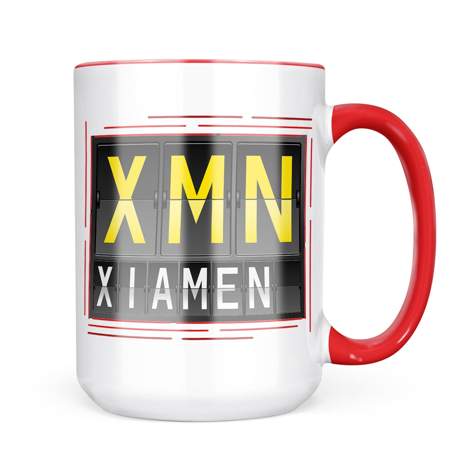 Neonblond XMN Airport Code for Xiamen Mug gift for Coffee Tea lovers