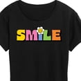 thumbnail image 3 of Instant Message -Retro Colorful Smile - Women's Short Sleeve Graphic T-Shirt, 3 of 6