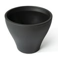 thumbnail image 3 of Step2 Fernway 20" Tall 2 Pack Round Onyx Black Indoor Outdoor Plastic Planter, 3 of 14