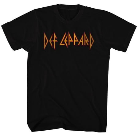Def Leppard 80s Heavy Hair Metal Band Rock and Roll Logo Adult T-Shirt