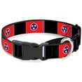 thumbnail image 1 of buckle-down tennessee flags black martingale dog collar, 1 of 1