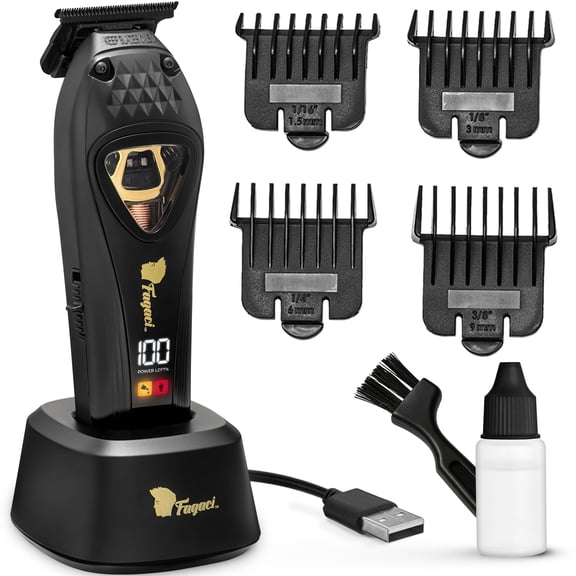 Fagaci Professional Zero Gapped Trimmer for Men, High Torque Vector