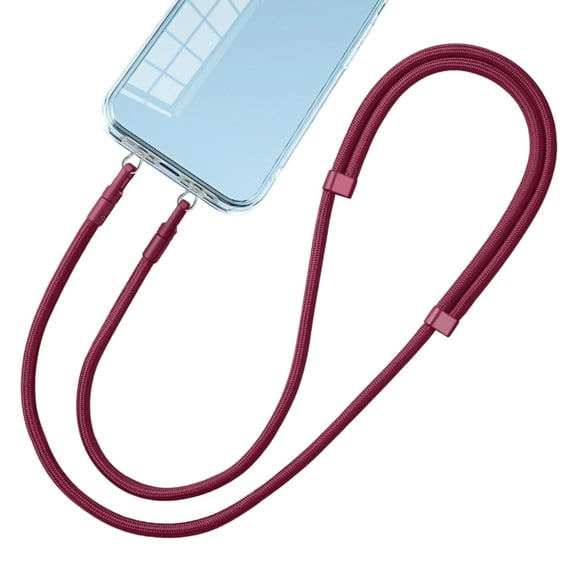 Not Loss Double Hook Phone Lanyard Side Mount Pad Metal Lanyard Clip with Two Rings Corrosions Resistant Clip for Phon