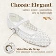 thumbnail image 2 of Mary Jane Flats for Women, Comfortable Round Toe Dressy Ballet Flats with Braided Adjustable Buckle and Memory Foam Cushioning, 2 of 6