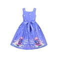 thumbnail image 2 of Robe Fille Violette Easter Rabbit Œuf Marguerite Fleur Printemps Robe d'Été 8 Ans, 2 of 7