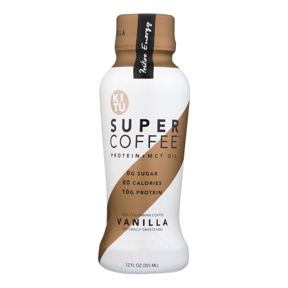 Kitu Super Coffee Kosher Vanilla Bottled Coffee Drinks, 12 Fl Oz, Bottle (Pack of 12)
