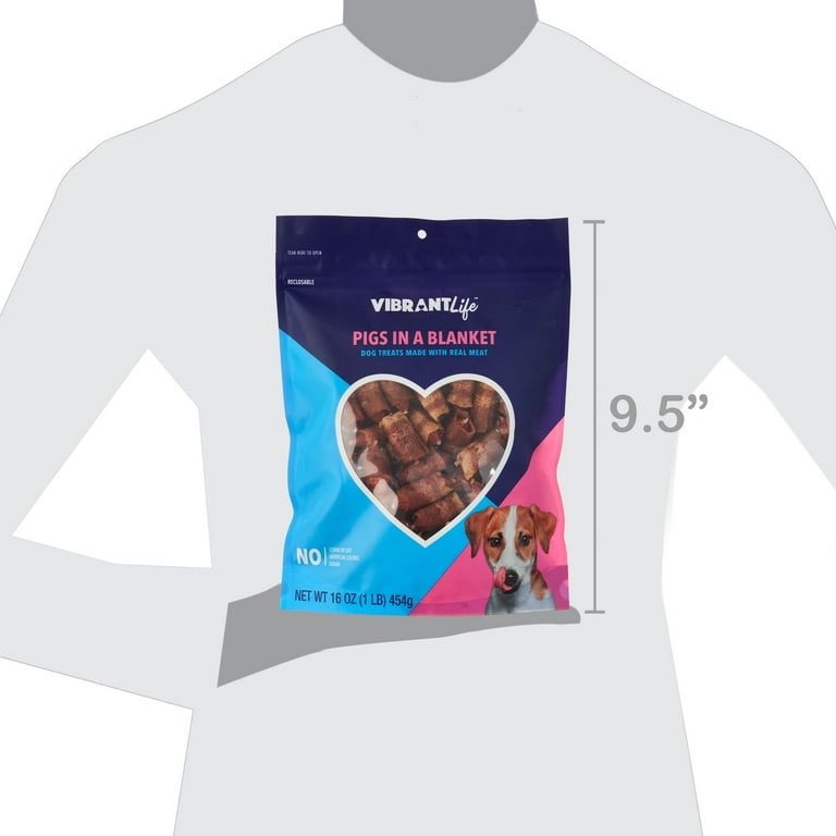 Vibrant Life Pigs in a Blanket Dog Treats 16 oz