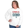 thumbnail image 4 of United States Navy Strong As The Sea Unisex Plus Size Sweatshirt Brisco Brands 2X, 4 of 5