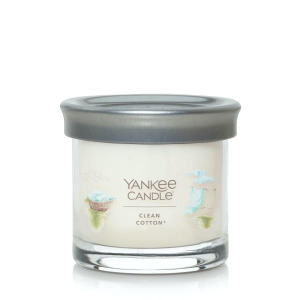 Yankee Candle Small Tumbler Scented Single Wick Jar Candle, Clean Cotton, 4.3 oz (Pack of 2)