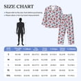 thumbnail image 4 of Balery Strawberries Pattern Pajama Sets for Men Long Sleeve 2 Piece Sleepwear Loungewear Sets Soft PJ's with Pockets Long Sleeve Comfy Pj Sets-XX-Large, 4 of 7