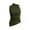 Army Green, variant on Women's Sleeveless High Neck Ruched Top Asymmetrical Hem Metallic Ring Detail Summer Casual Blouse
