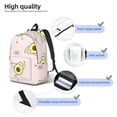thumbnail image 4 of Yiaed Avocado Doing Sport Yoga Print Backpack, Premium Laptop Backpack, Travel Backpack for Women, Lightweight Backpacks, Comfortable Back Pack-Medium, 4 of 5