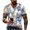 Red, variant on Summer Shirts for Men Short Sleeve Halloween Spiderweb Print V Neck T Shirts Causal Funny Loose Shirts, XL