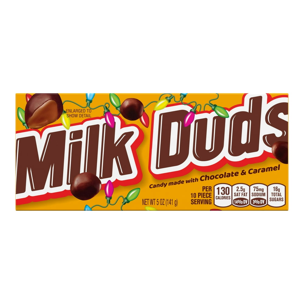 Milk Duds Chocolate Caramel Candy, Holiday Candy, 5 Oz.