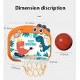 thumbnail image 6 of Basketball Hoop Indoor with Electronic Scorer and Sound, Mini Basketball Hoop Set with Ring Toss Game, 6 of 8