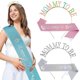 thumbnail image 2 of Expecting Party Headpiece Crowns And Belt Set Celebration Hairpieces Maternity Sash Headband For Special Occasion Silver illusion suit, 2 of 5