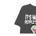 thumbnail image 6 of Nickelodeon Men's Invader Zim T-Shirt, Printed Classic Tee Charcoal heather – 2XL, 6 of 7