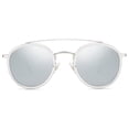 thumbnail image 1 of Gafas de Sol SOJOS Retro Vintage Redondas SJ1104 Plata/Plata, 1 of 5