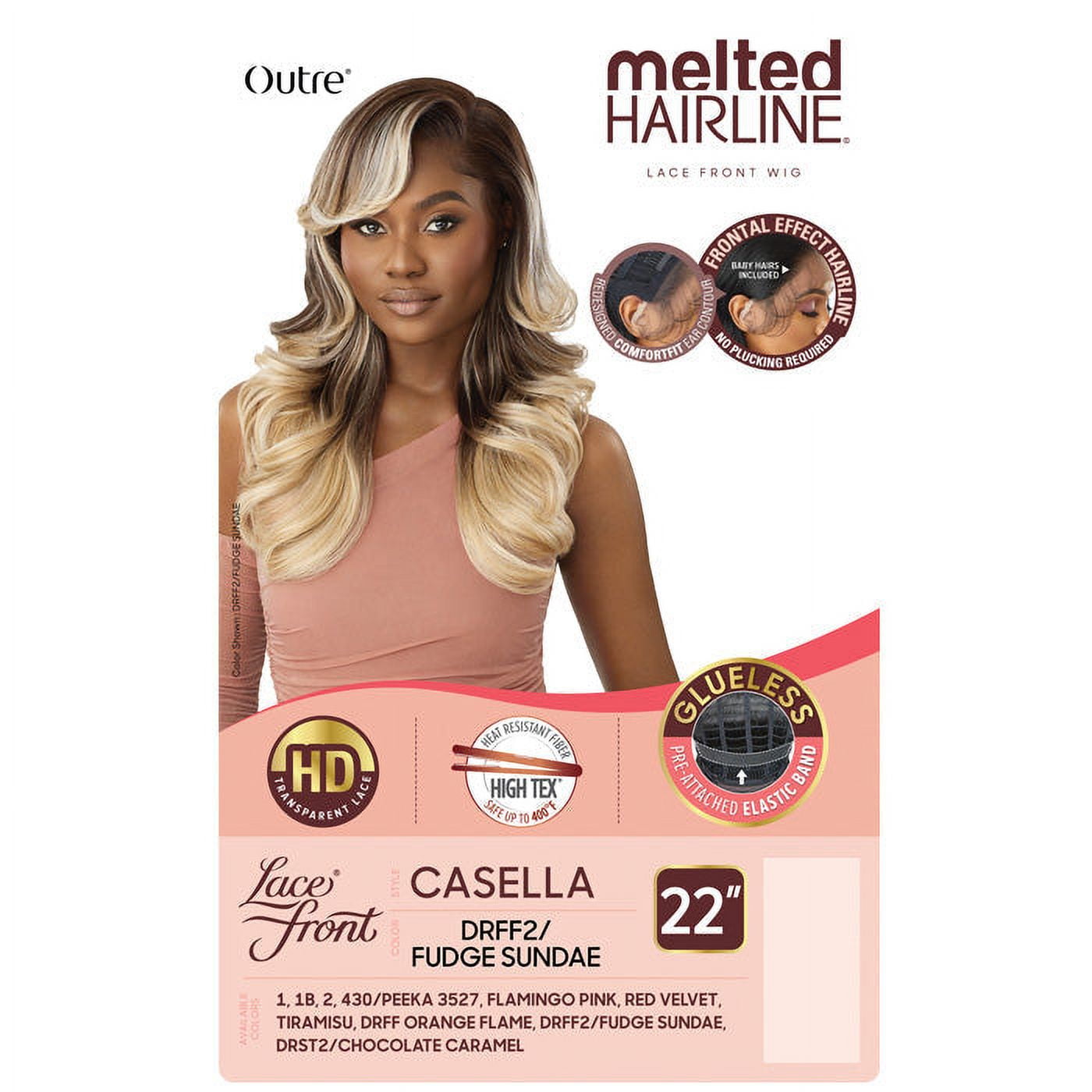 Outre Melted Hairline Glueless HD Lace Front Wig - CASELLA