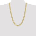 thumbnail image 2 of 10k 8.75mm Light Concave Figaro Chain in 10k Yellow Gold, 2 of 3