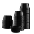 thumbnail image 4 of Crystalware PC4B25100C Disposable PP Plastic Portion Cups, 4 oz., Black (Pack of 2500), 4 of 4