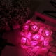 thumbnail image 5 of Guirnalda de rosas con 20 luces LED a pilas, románticas, de 3 m, con flores artificiales, ideal para San Valentín, bodas, interiores y exteriores., 5 of 6