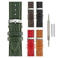 thumbnail image 5 of Morellato Duster Coated Genuine Leather Watch Strap - Dark Brown - 20mm - Chrome-plated Stainless Steel Buckle - PERFORMANCE Collection, 5 of 8