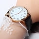thumbnail image 1 of Reloj de pulsera de cuarzo de cuero de moda de negocios unisex, 1 of 5