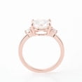 thumbnail image 6 of solitaire jewels 3.00CT Round Moissanite 3 Stone Engagement Ring For Women, 10K Rose Gold, 6 of 8