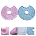 thumbnail image 4 of 2pcs Silicone Makeup Brush Cleaning Mat Cosmetic Brush Mat (Blue, Purple), 4 of 7