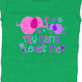 thumbnail image 4 of Inktastic My Nana Loves Me- cute elephants Boys or Girls Baby Bodysuit, 4 of 5