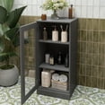 thumbnail image 3 of Palace Imports 100% Solid Wood 16.5" Bathroom Cabinet with Clear Glass Door, 3 of 5