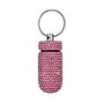 thumbnail image 3 of Bling Pill Container Portable Pill Bottle Case Waterproof Travel Medicine Box Crystal Mini Pill Holder Storage With Keychain For Outdoor, 3 of 5