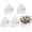 White, variant on 5 Piece Valentine Envelope Boxes,Waterproof Envelop Paper Boxes,Hand Bouquet Folding For Wedding Bouquet Box Flower Box,Hand