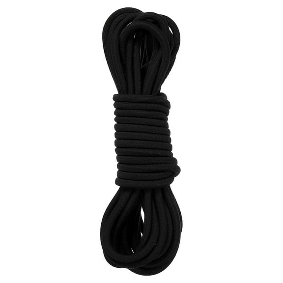 Uxcell 16.4 Feet Chinese Jump Rope Colorful Stretch Skip Rope Chinese Elastic Rope Black