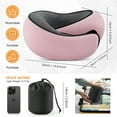 thumbnail image 6 of MOONORAH Travel Pillows for Airplanes, Travel Neck Pillow Travel Pillow, 360° Support Memory Foam Travel Pillow with 3D Contoured Eye Mask, Earplugs and Storage Bag for Airplanes Offices, Cars, Pink, 6 of 9