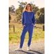 thumbnail image 3 of Conjunto Deportivo PRETTYGARDEN para Mujer de Punto Canalé 2 Piezas Azul XL, 3 of 8