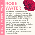 thumbnail image 6 of Rose Water Facial Toner - Alcohol-Free Vegan All Natural Refreshing for Face and Hair - Uplifts, Calming & Soothing for All Skin Types - 32oz, 6 of 6