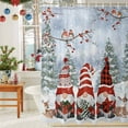 thumbnail image 6 of Shower Curtains Sets for Bathroom Decor Christmas Winter Dwarf Reindeer Tree Waterproof Bathroom Curtain with Hooks, Farm Snowy Scene Forest for Bathroom Decor,36x72IN, 6 of 9