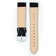 thumbnail image 3 of Hirsch Crocograin Bonded Leather Watch Strap - Black - L - 17mm - Gold Buckle, 3 of 9