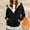 Black, variant on USSUMA Womens Sweat Jacket Hoodies for Women Essentials Long Sleeved Full Zipper Pocket Jacket Print Fashion Loose Outerwear Ladies Gym Running Fall Winter Top Beige