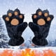 thumbnail image 3 of Guantes Guantes de invierno con diseño de huellas de animales, dedo completo, con forma de garra Rkxzt, 3 of 8