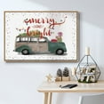 thumbnail image 5 of Christmas Cars Collection A - Framed Gallery Wrapped Holiday Canvas - 17 x 25 - Natural Wood Frame, 5 of 8