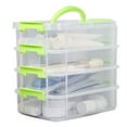 thumbnail image 1 of CAJA DE ALMACENAMO CON ASAS, CAJA ORGANIA DE BLOQUES DE JUGUETES DE ESCRITORIO CATA, CAJAS ARTESANALES APILABLES PARA COSTURA, Arte, Joyería Artesanal, 1 of 7