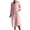 Pink, variant on TAGOLD Womens Dress,Fashion Women Autumn Solid Causal Round Neck Button Pockets 1/2Sleeve Dress